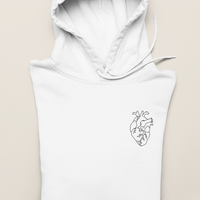 "Heart" Hoodie Outline Personalizada-Signature Designs