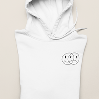"Happy-Sad Face" Hoodie Outline Personalizada-Signature Designs