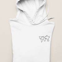"World Map" Hoodie Outline Personalizada-Signature Designs