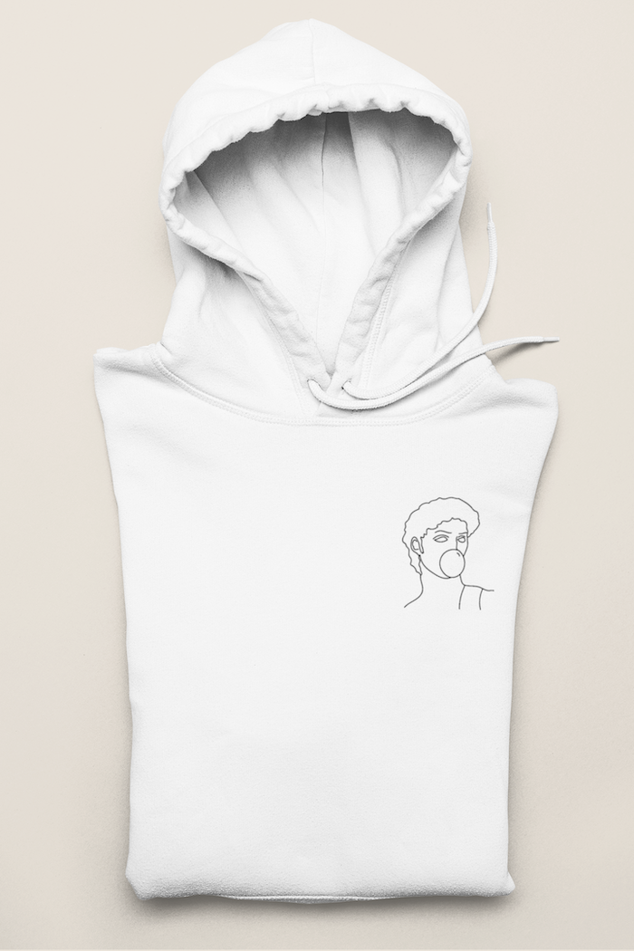 "David Bubble Gum" Hoodie Outline Personalizada-Signature Designs